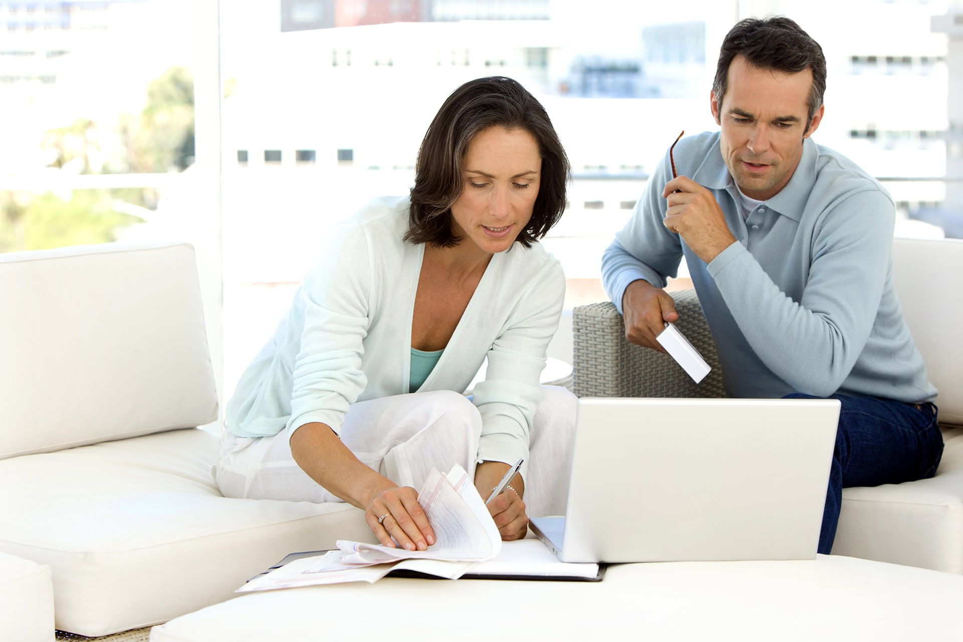 Couple on Laptop